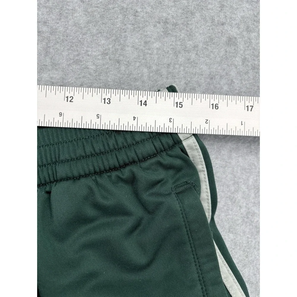 Adidas Snap Tearaway Track Pants Green 3 Stripe Men's XL